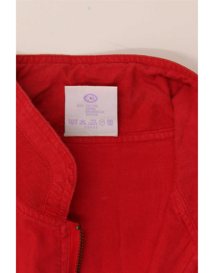 C&A Chaqueta anorak militar rápida para hombre EU 48/50 Algodón rojo mediano