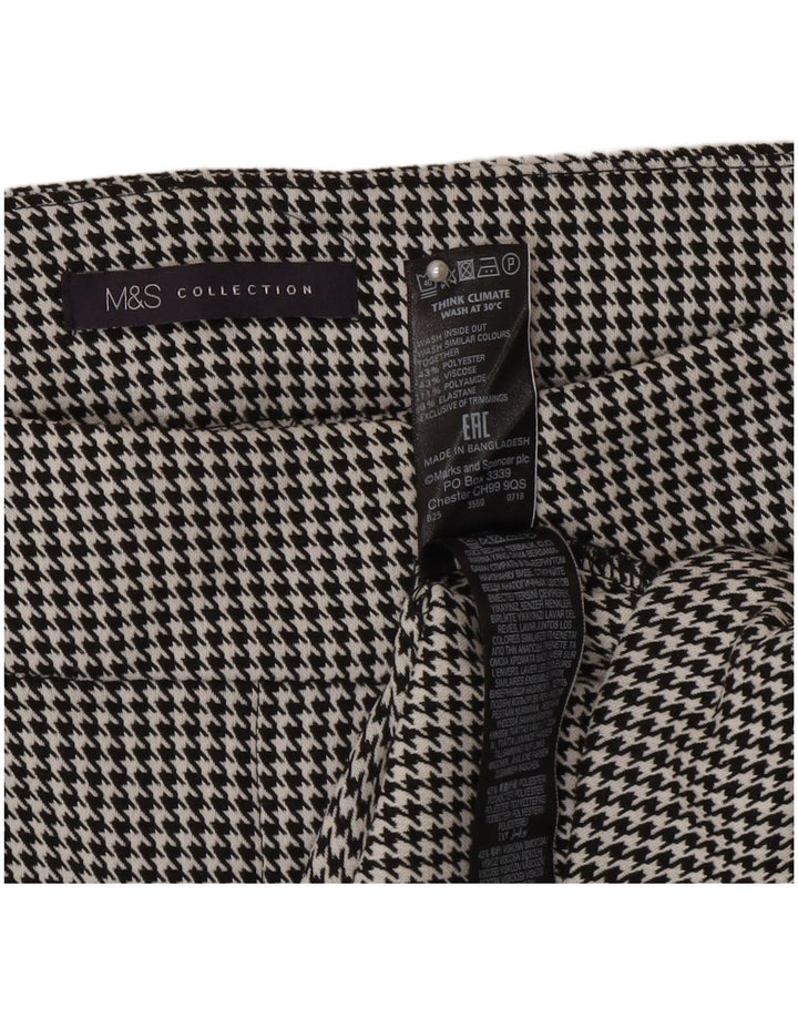 Marks & Spencer Falda lápiz para mujer UK 46 Large W32 Gris pata de gallo