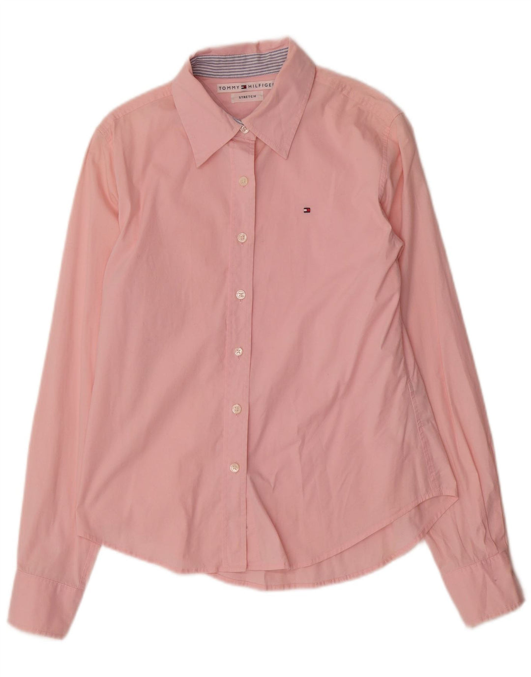 Tommy Hilfiger Camisa para mujer US 8 Algodón rosa medio