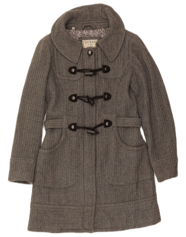 Guess Trenca para mujer UK 10 Small Gris Poliéster