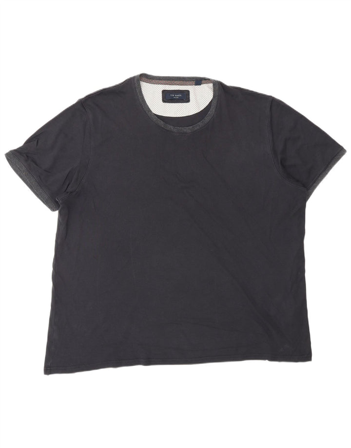 TED BAKER Camiseta para hombre Top 2XL Azul marino Algodón
