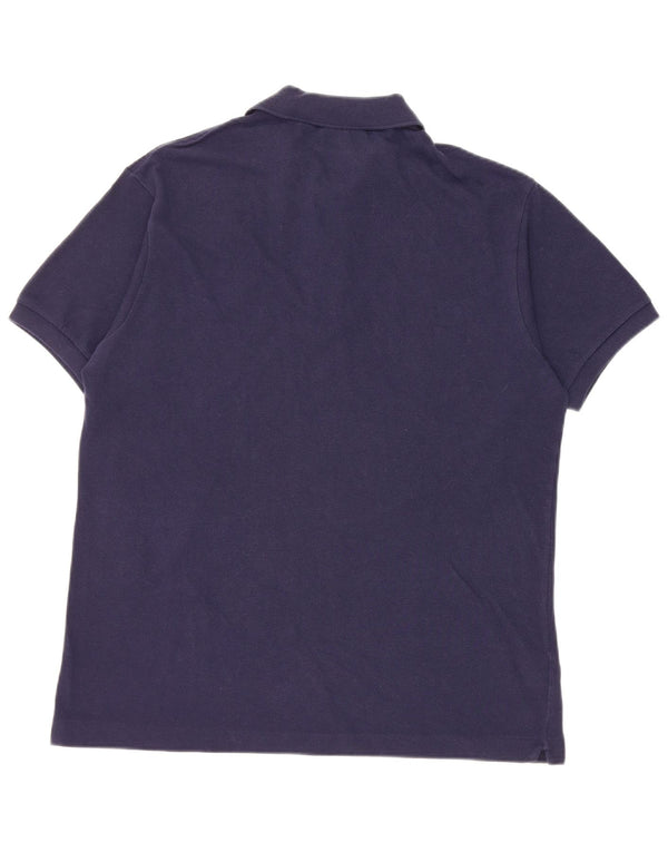 Lacoste Polo de ajuste clásico para hombre talla 5 grande azul marino algodón