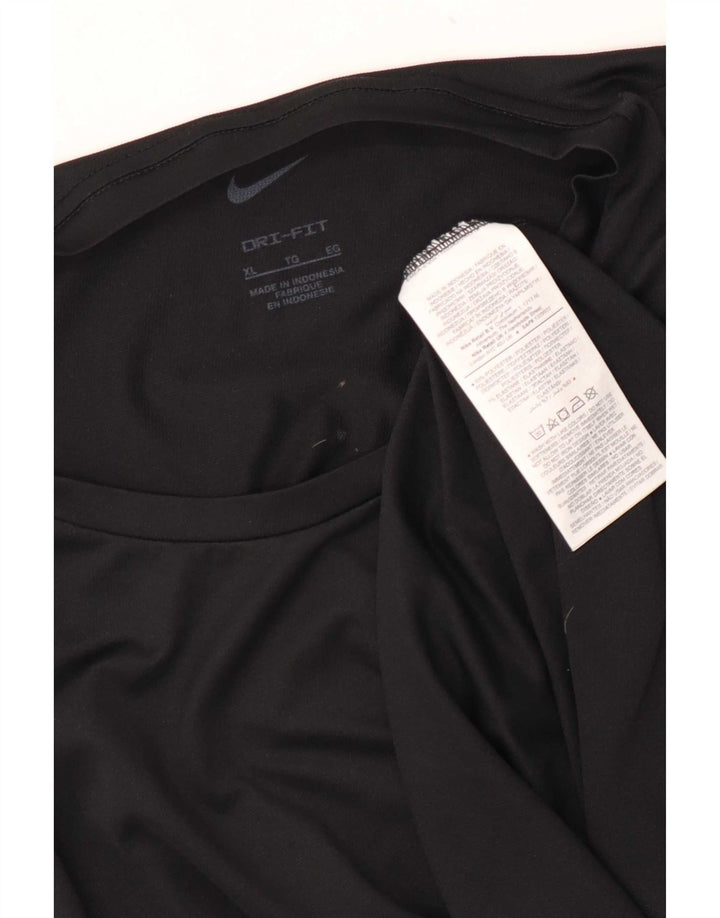 Camiseta Nike Dri Fit para hombre Top XL Poliéster negro