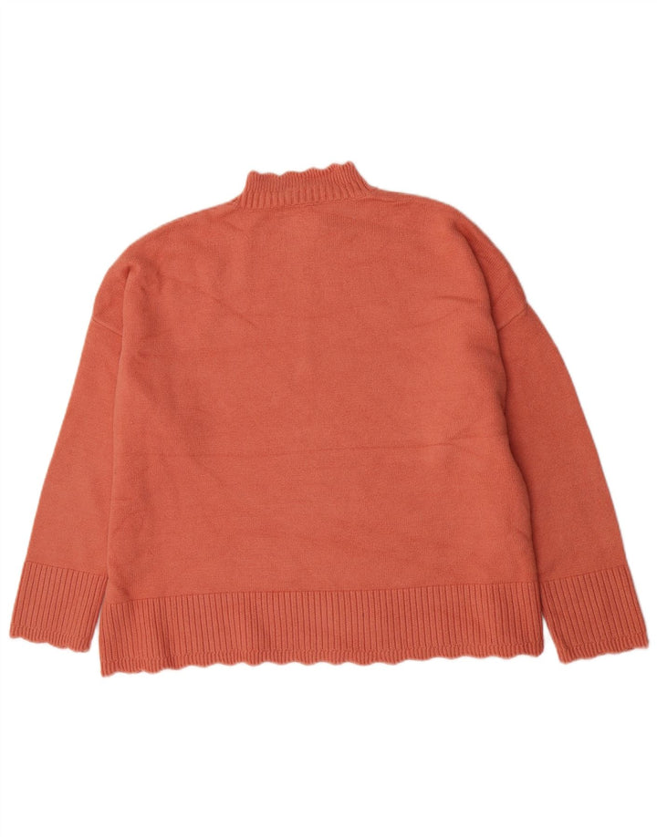 Oasis - Jersey con cuello alto para mujer, talla 40, talla grande, viscosa naranja
