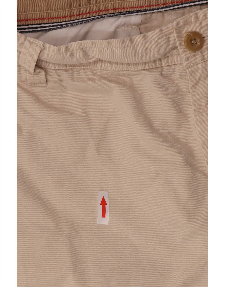 Izod Mens Chino Shorts W36 Grande Algodón Beige