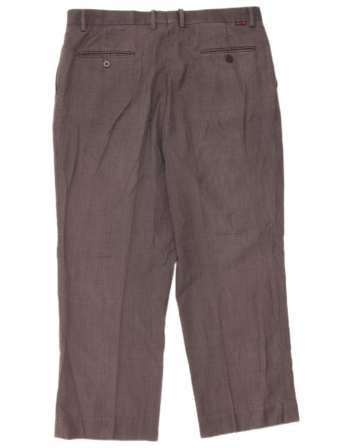 PIERRE CARDIN Pantalón chino con pinzas para hombre W36 L26 Gris