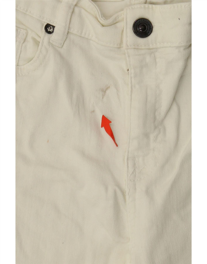 ZARA Vaqueros Slim Mujer EU 38 Small W28 L26 Blanco