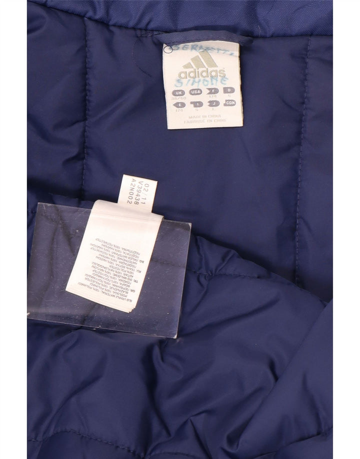 ADIDAS Abrigo acolchado gráfico para hombre UK 38/40 Poliamida azul medio
