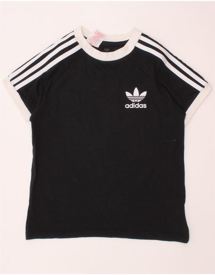 ADIDAS Camiseta Niño Top 7-8 Años XS Negro Algodón