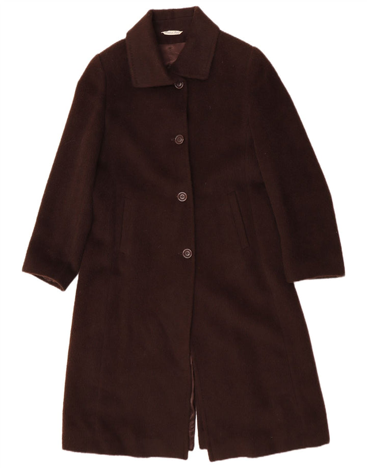 Abrigo vintage para mujer IT 48 XL Lana marrón