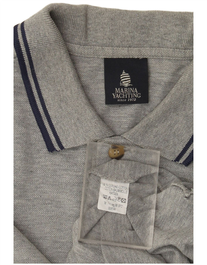 Marina Yachting Polo Gráfico Hombre Algodón Gris Medio