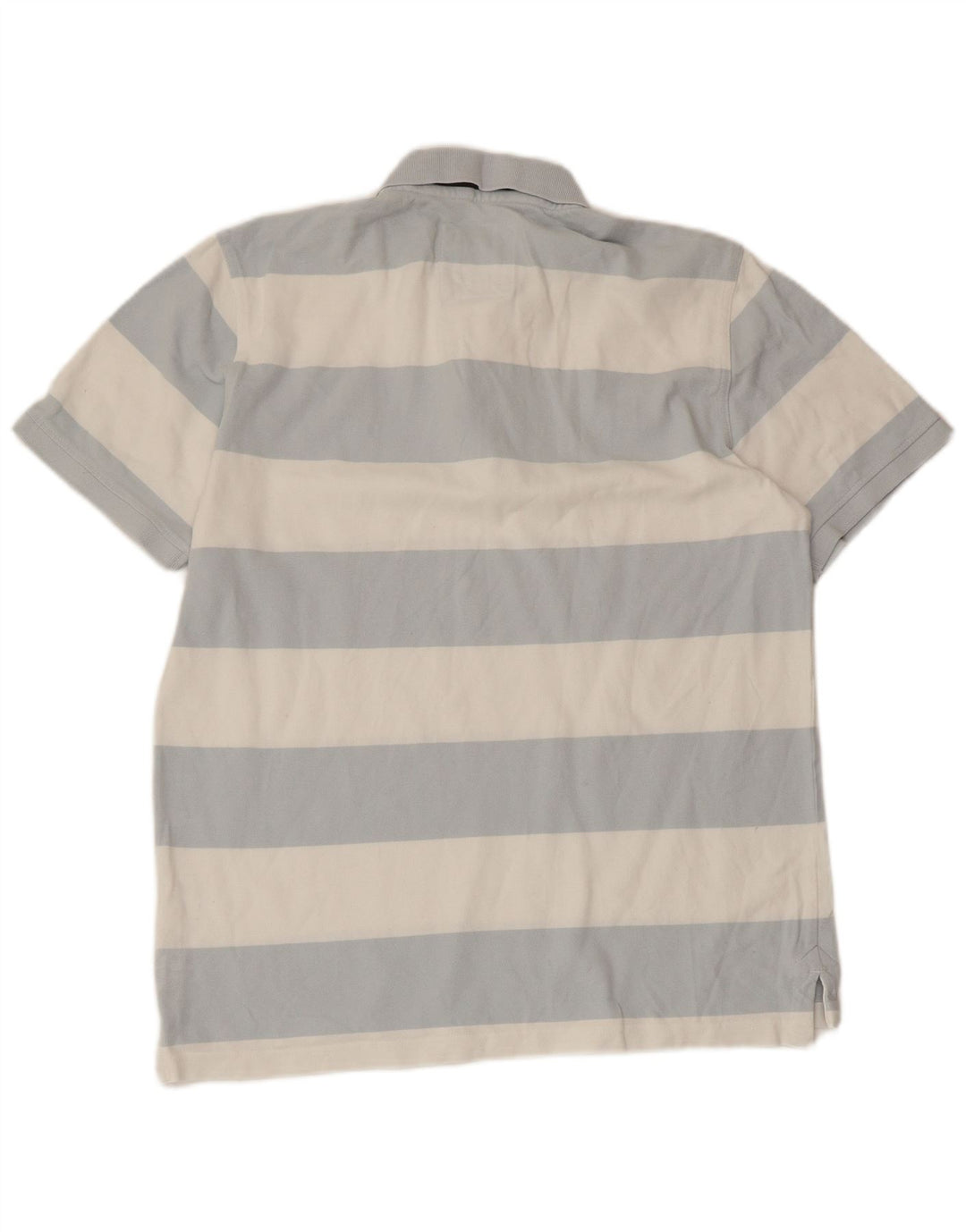 CREW CLOTHING Polo para hombre de algodón a rayas azules grandes