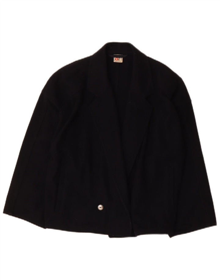 Belfe & Chaqueta tipo blazer de manga 3/4 extragrande para mujer IT 42 Azul marino mediano
