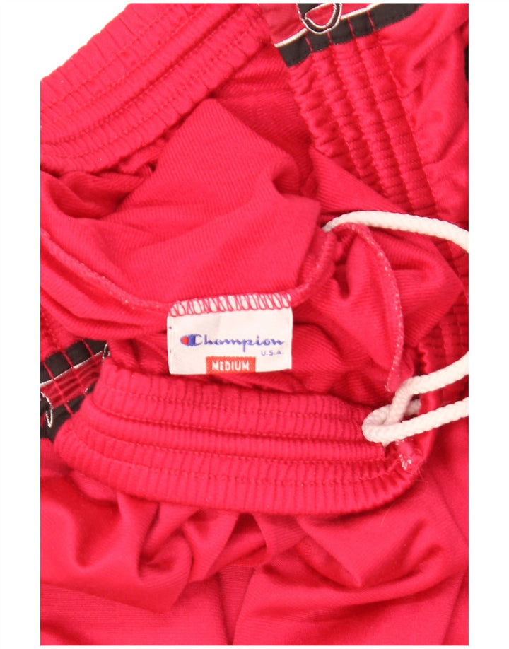 Champion Pantalones De Chándal Gráficos De Poliéster Color Block En Rojo Medio |