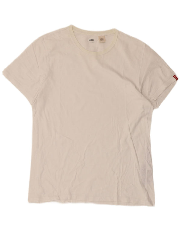 Levi's Camiseta para hombre Top Large White Cotton