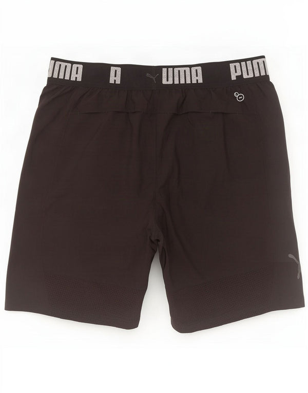Puma Mens Graphic Sport Shorts Grande Poliéster Negro