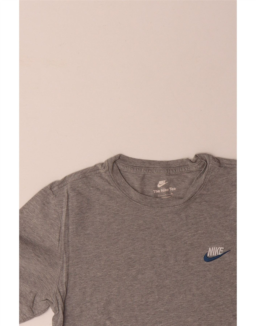Camiseta NIKE Hombre Top Small Gris Algodón