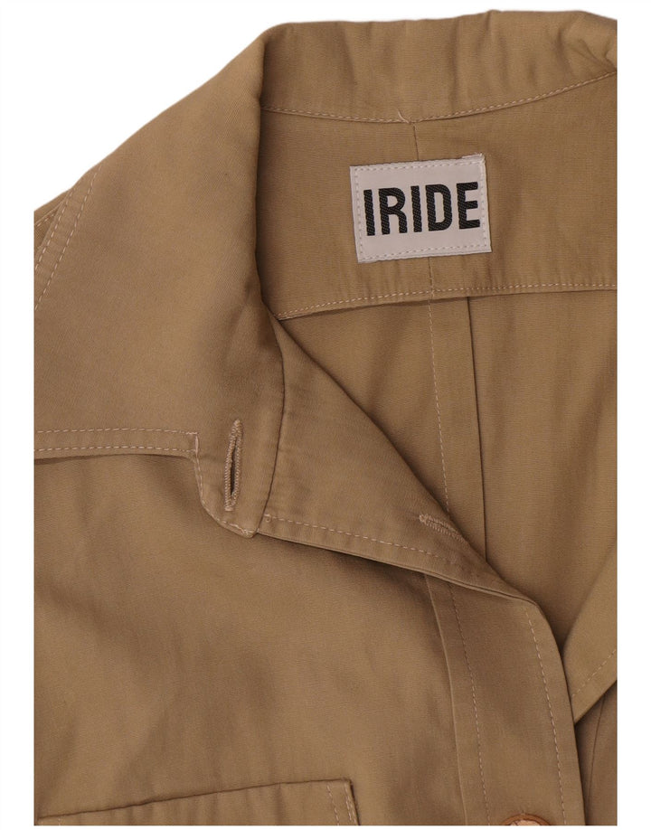 Vintage mujer utilidad Gilet Reino Unido 12 medio caqui