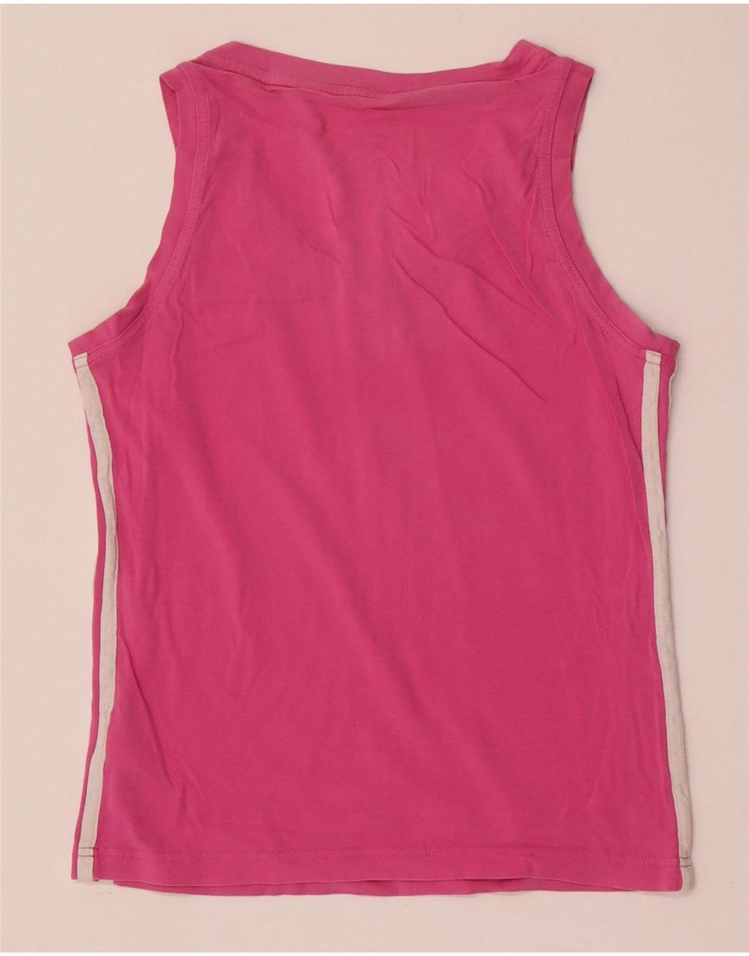 Adidas Mujer Crop Vest Top UK 12 Algodón Rosa Medio