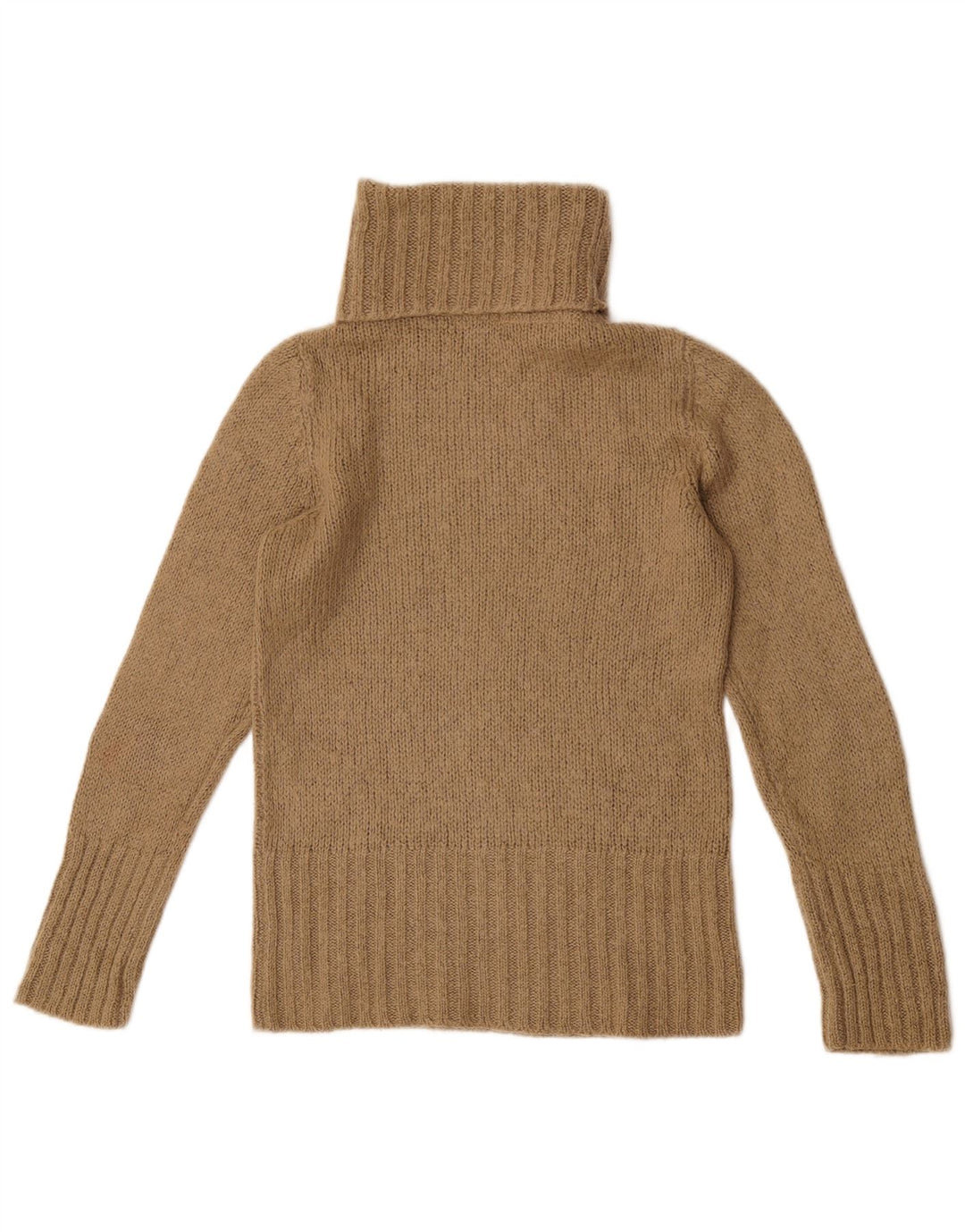 Massimo Dutti Jersey de cuello vuelto para mujer UK 42 Medio Beige Acrílico