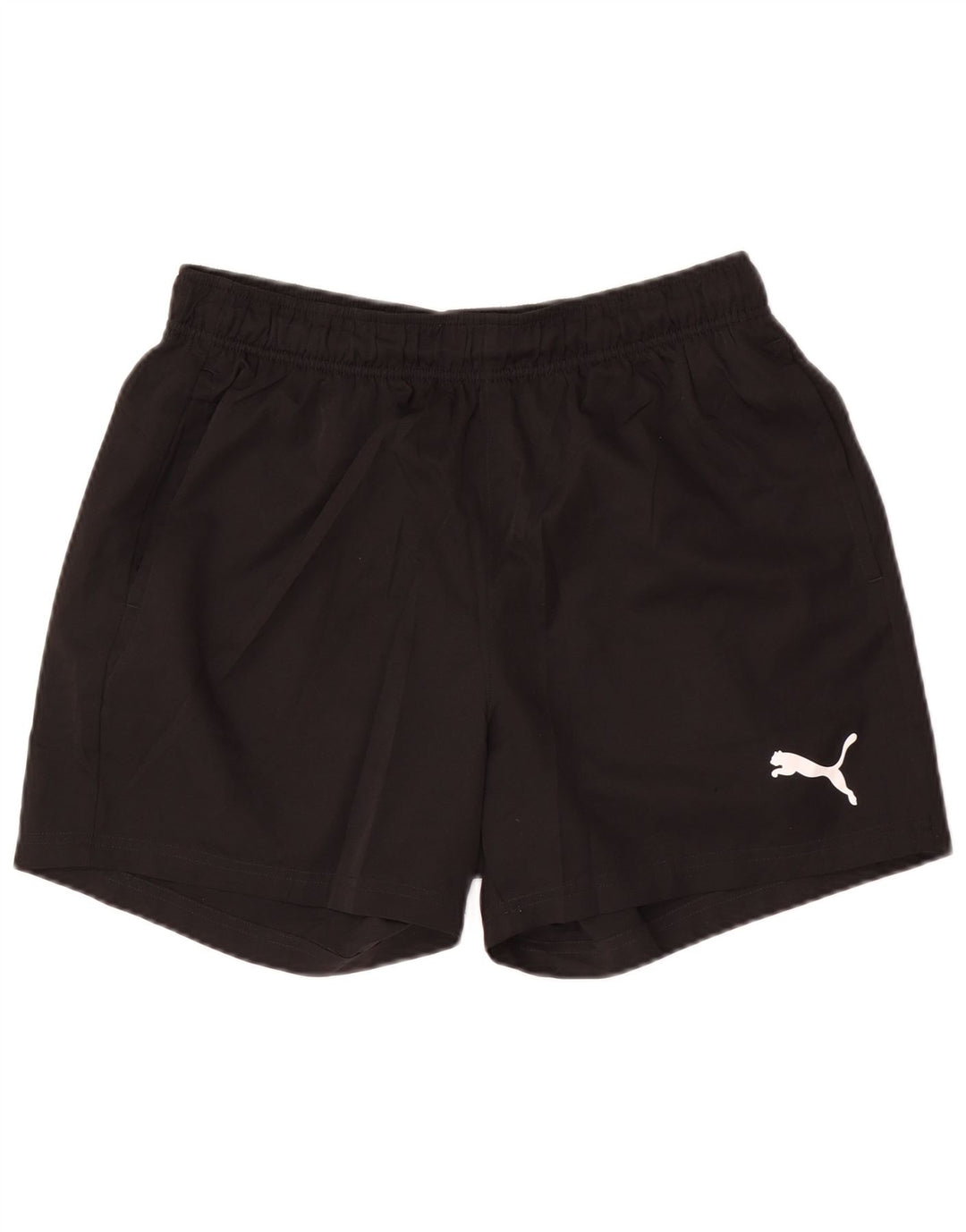Puma - Pantalones cortos deportivos para hombre, talla grande, poliéster negro