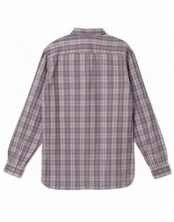 Timberland Camisa Regular Fit para Hombre 2XL Algodón A Cuadros Gris