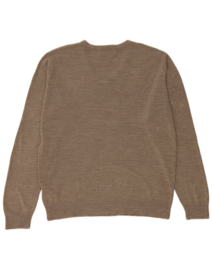 Marks & Spencer Jersey Regular Fit con Cuello en V para Hombre Acrílico Beige Grande