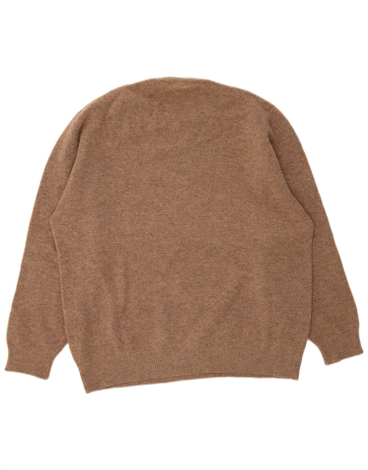 Kappa - Jersey de cuello redondo para hombre, talla 2XL, lana beige
