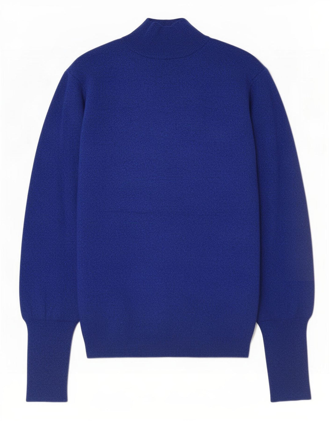 Marks & Spencer Suéter Corto con Cuello Alto para Mujer UK 40 Azul Medio