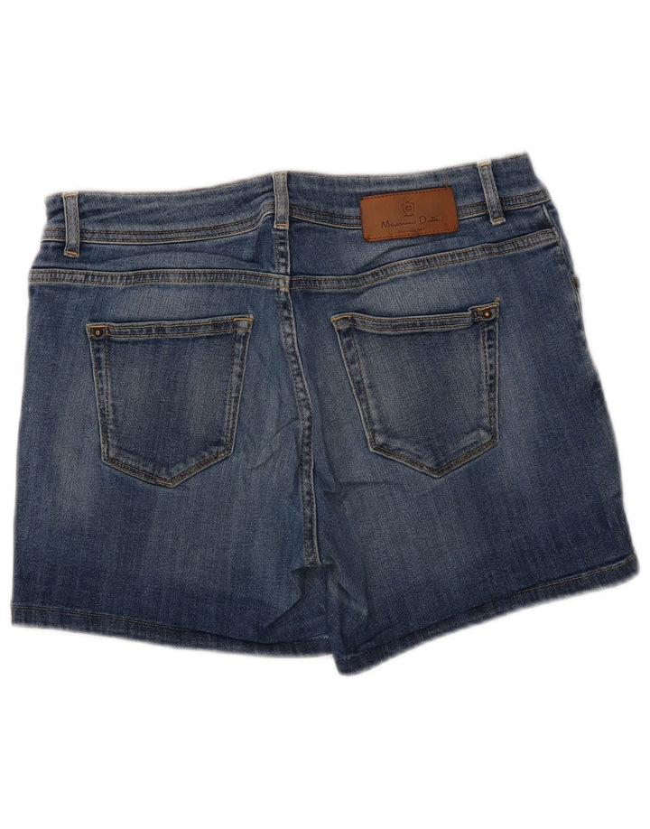 MASSIMO DUTTI Shorts Vaqueros Mujer W32 Large Azul Algodón