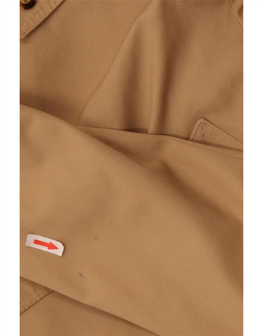 Vintage hombres gabardina Reino Unido 38 poliéster beige medio