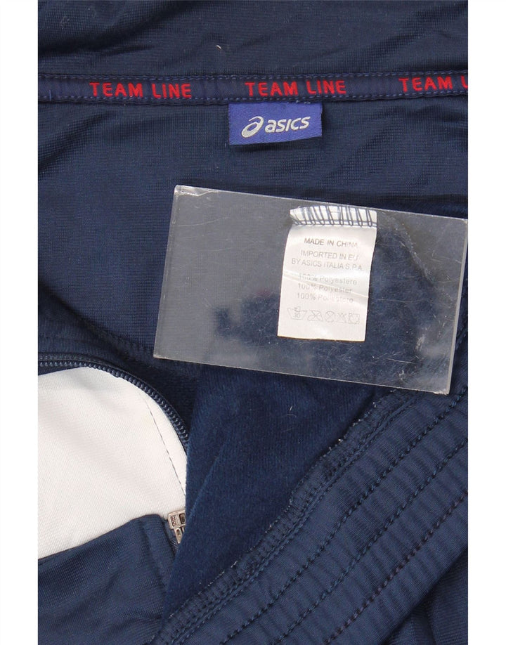 Asics - Chaqueta de chándal para hombre, talla 2XL, color azul marino, poliéster