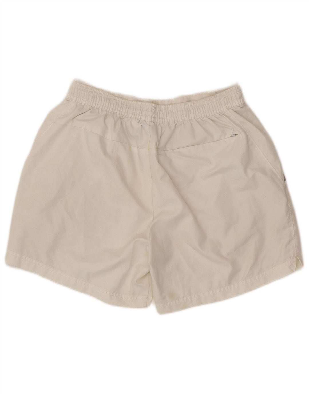 NIKE Pantalones cortos chinos para hombre pequeños W28 poliéster blanco