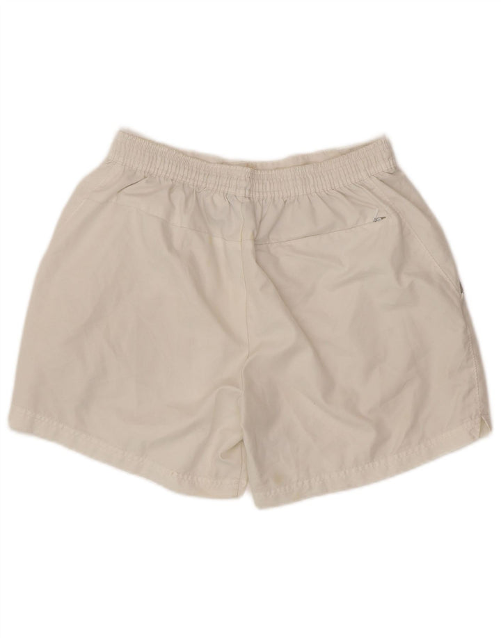 NIKE Pantalones cortos chinos para hombre pequeños W28 poliéster blanco