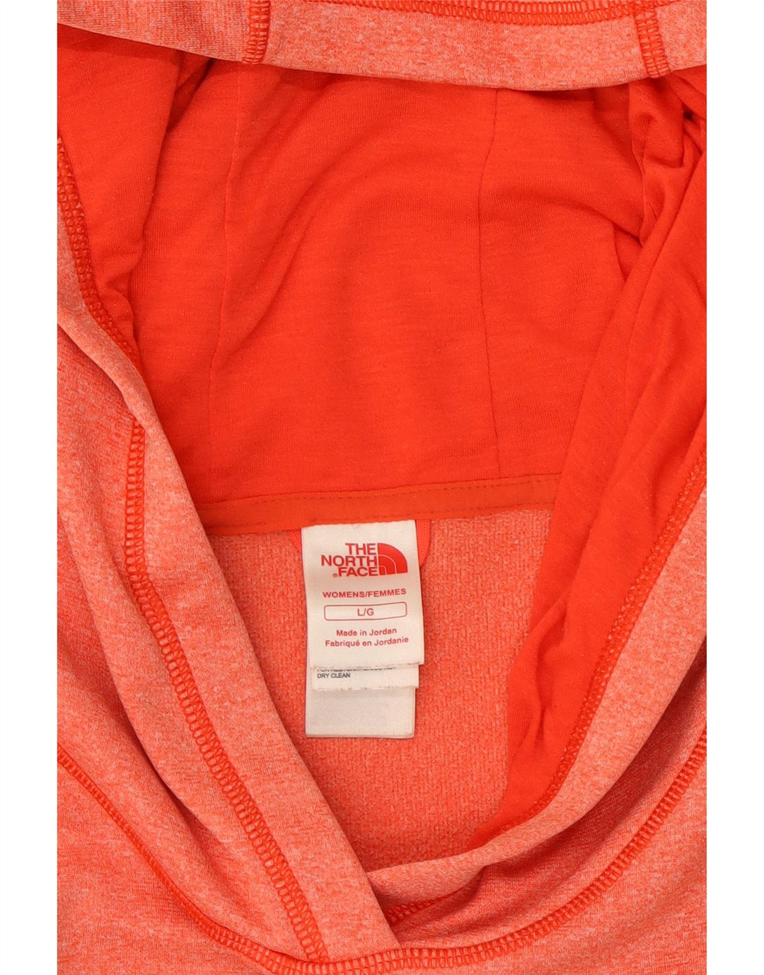 THE NORTH FACE Jersey con capucha gráfico para mujer UK 44 Grande Naranja Poliéster