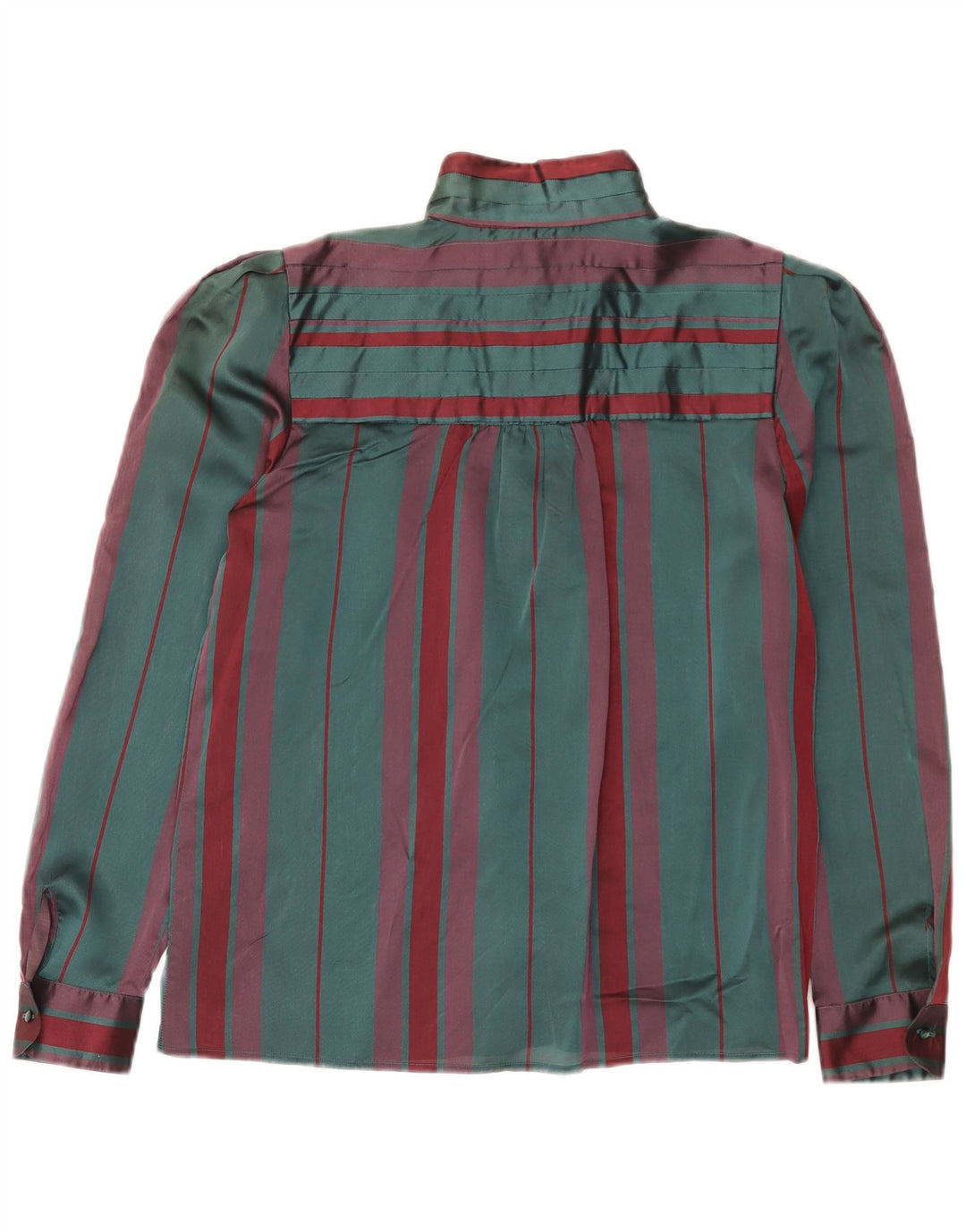 Selene Blusa Camisa Mujer IT 46 Grande Rayas Verdes