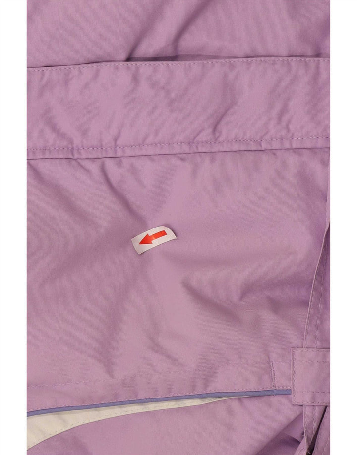 Brugi Chaqueta de esquí con capucha para mujer UK 46 Large Púrpura Colorblock Poliéster