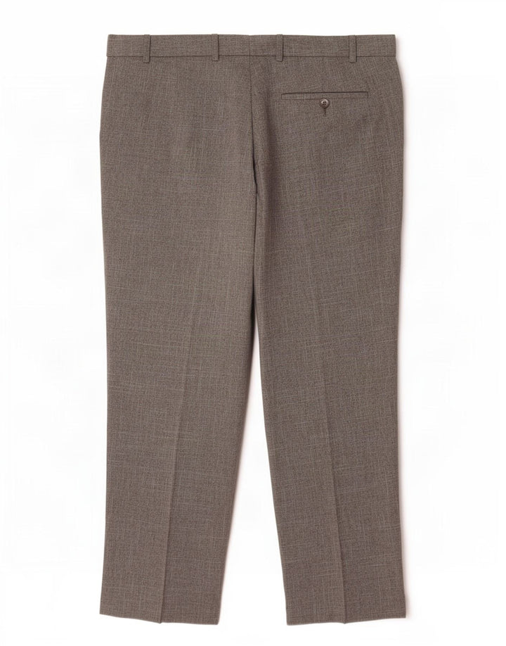 Marks & Spencer Pantalón de traje de corte regular para hombre W40 L29 Poliéster gris