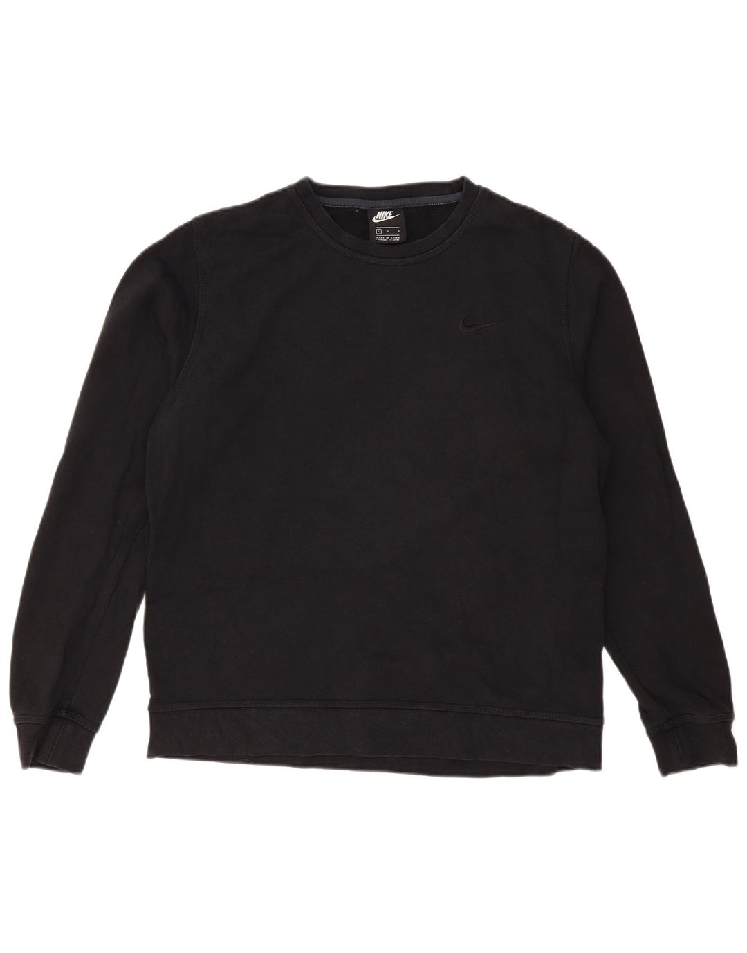 NIKE Sudadera Jumper para Hombre Grande Negro Algodón