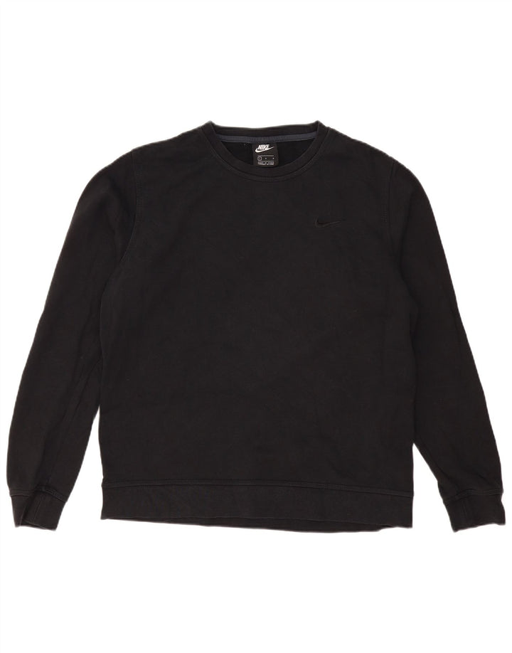 NIKE Sudadera Jumper para Hombre Grande Negro Algodón