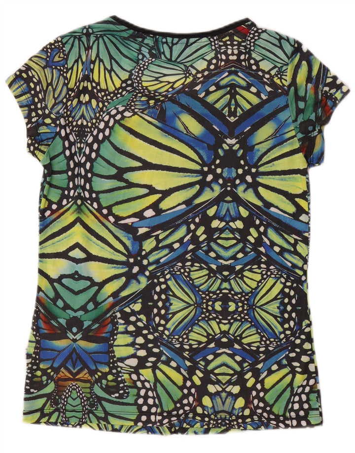 Adidas Camiseta gráfica para mujer Top UK 12 Poliéster verde medio