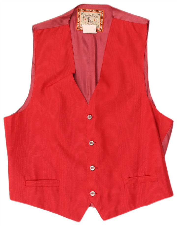 Chaleco Vintage Hombre XL Poliamida Rojo