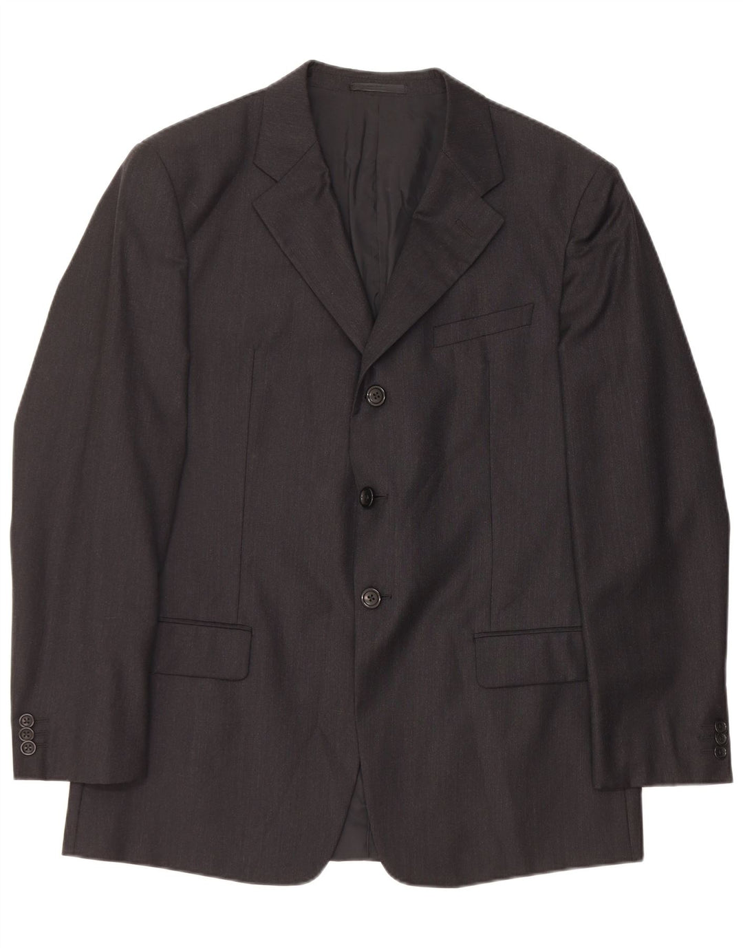 ARMANI COLLEZIONI Chaqueta blazer de 3 botones para hombre IT 52 XL Lana negra