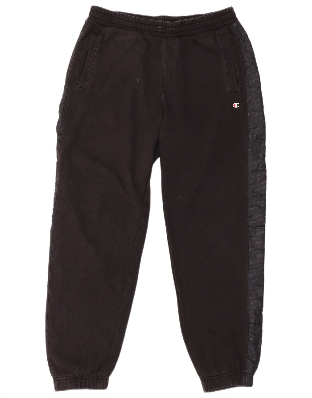 CHAMPION Pantalones de chándal con estampado gráfico para hombre Joggers Large Black Colourblock