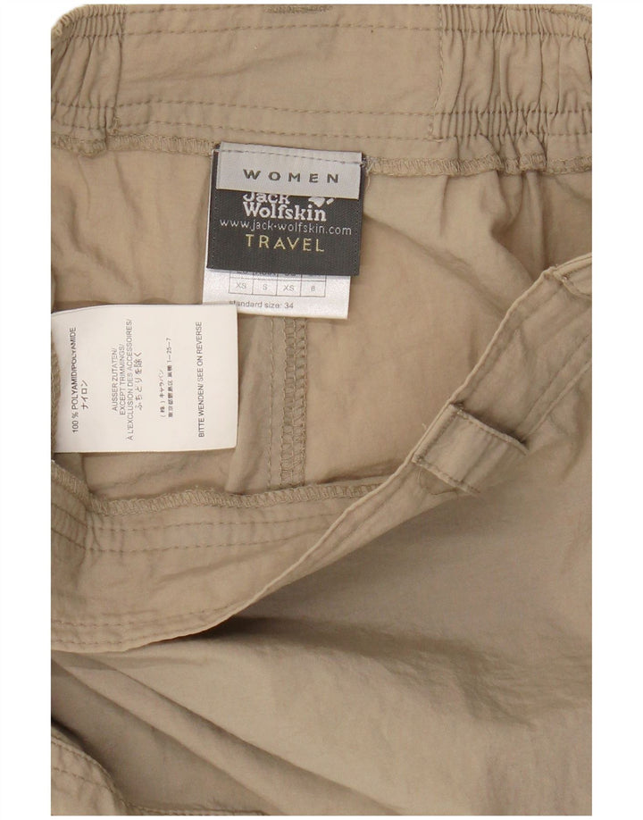 Jack Wolfskin Falda pantalón para mujer UK 8 Small W24 Beige Poliamida