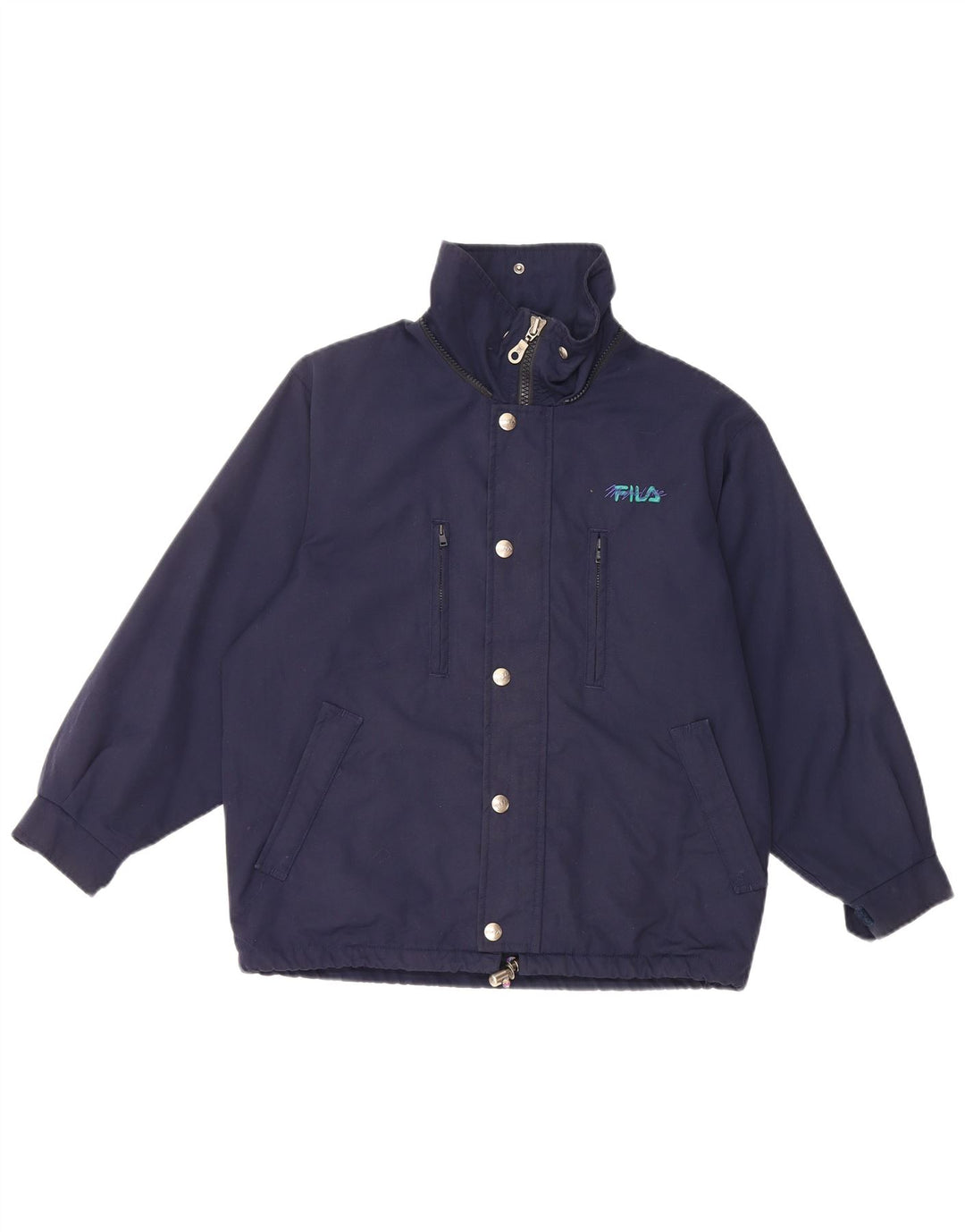 FILA Chaqueta Cortavientos Niño 9-10 Años Azul Marino Poliéster