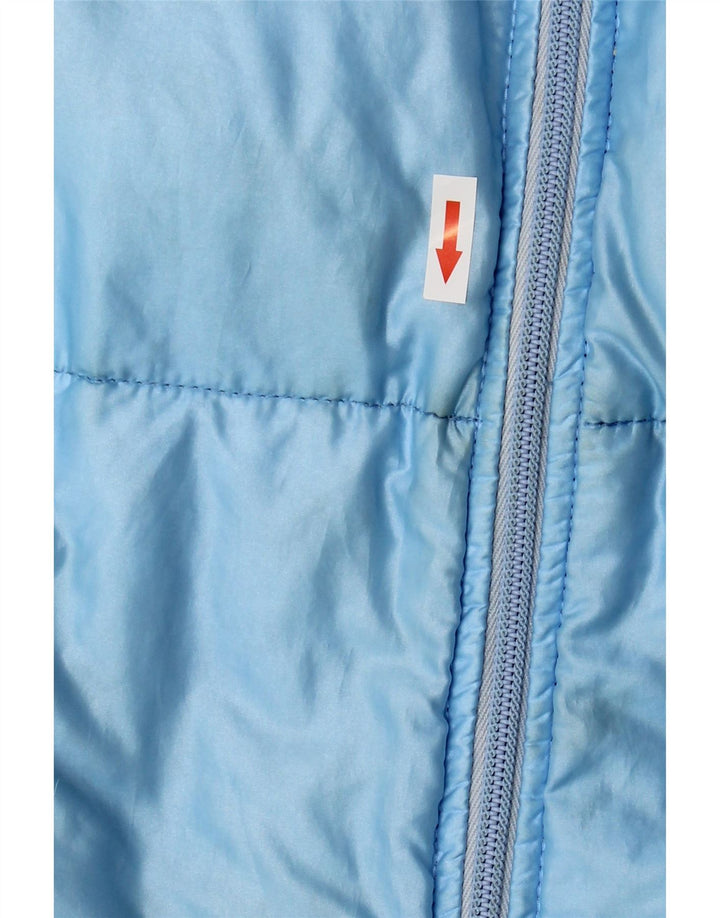 Vintage hombres chaqueta acolchada Reino Unido 38 azul medio