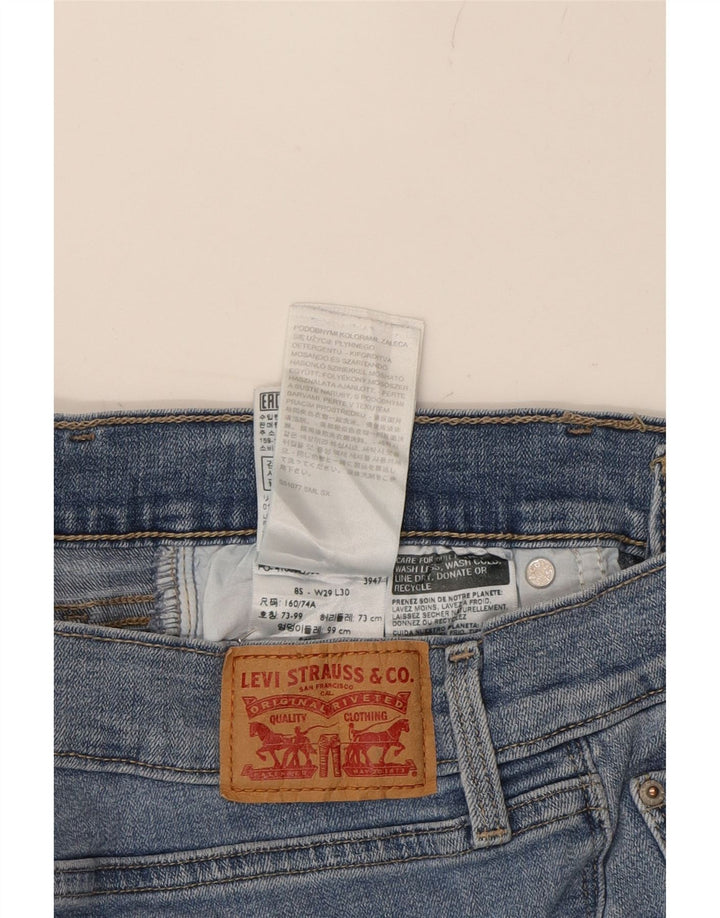 LEVI'S Womens Straight Jeans W29 L30 Blue Cotton Vintage Levi's and Second-Hand Levi's from Messina Hembry 