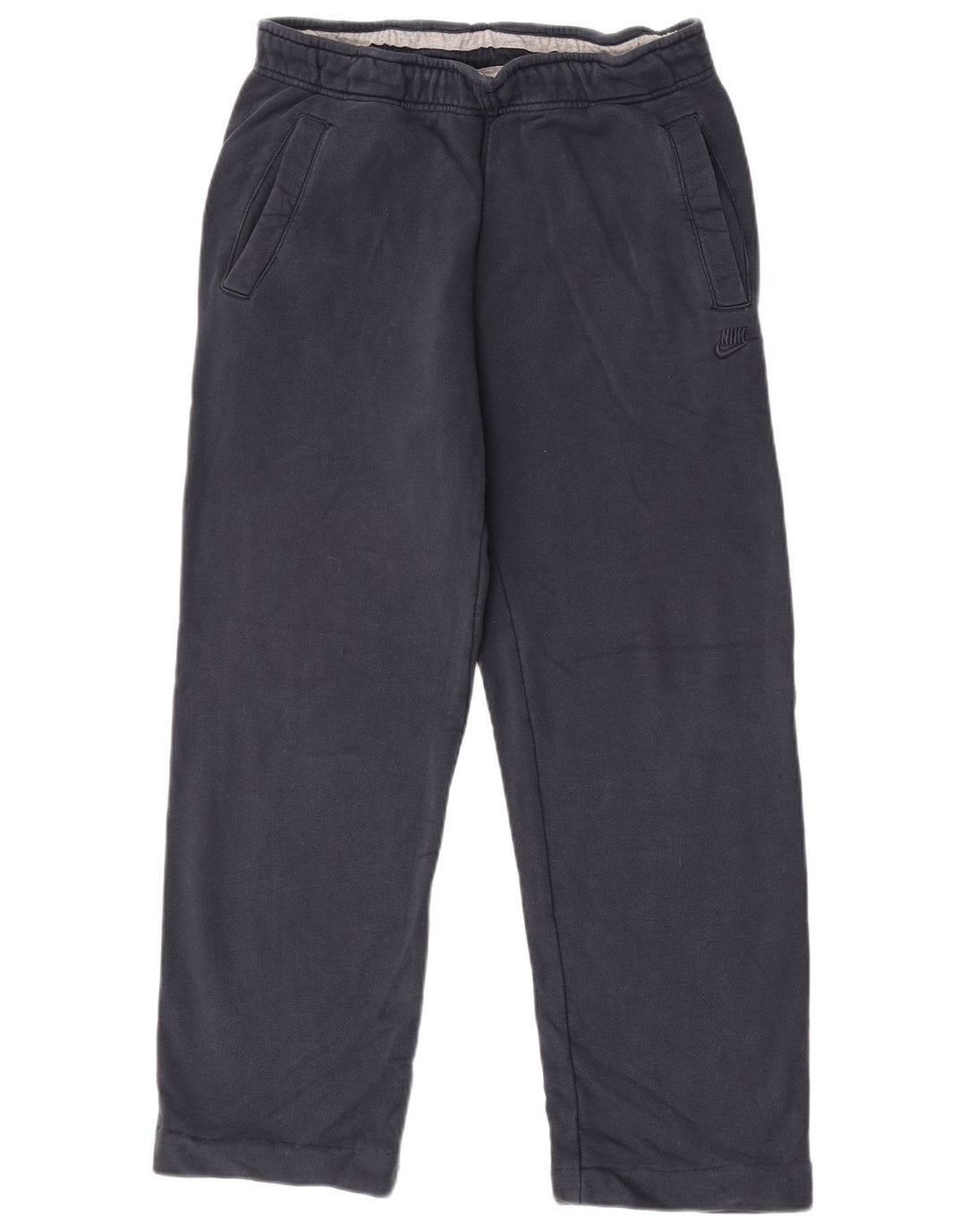 Nike - Pantalones de chándal para hombre, talla pequeña, algodón azul marino