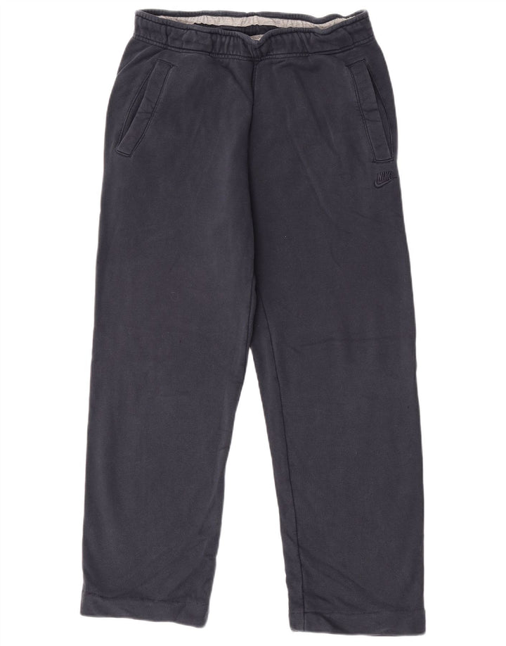 Nike - Pantalones de chándal para hombre, talla pequeña, algodón azul marino